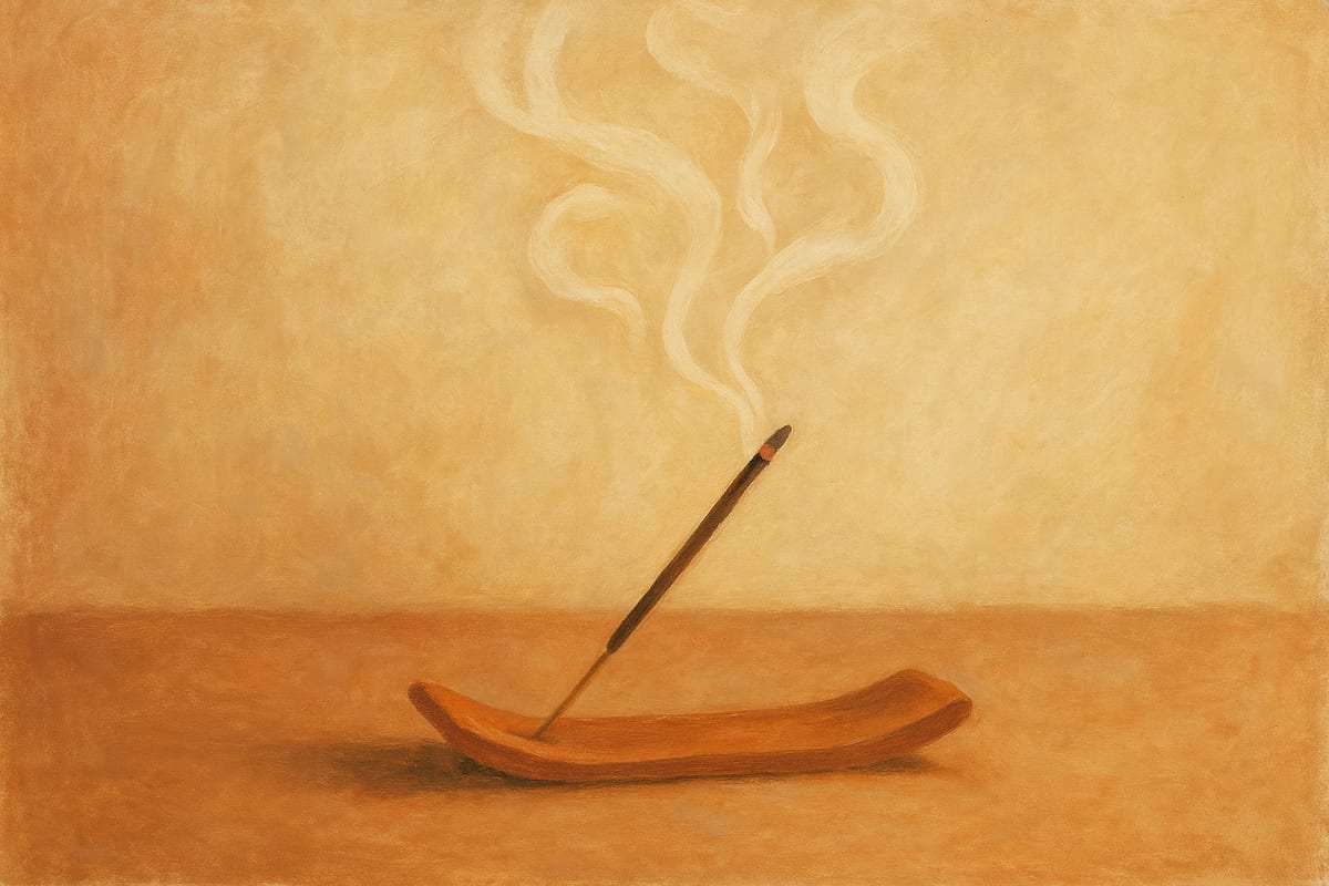 Incense & Holders — generic home fragrance editorial illustration